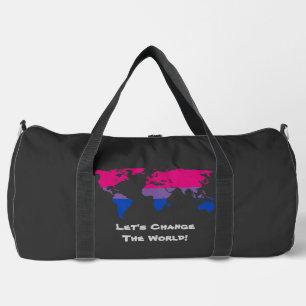 Let's Change the World  Duffle Bag
