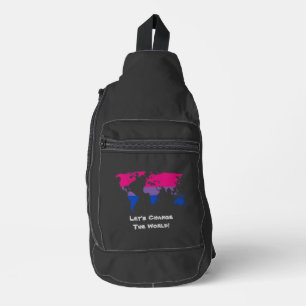 Let's Change the World  Sling Bag