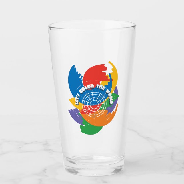Let's Colour the World Glass (Front)