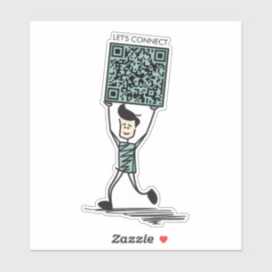 Let's Connect QR Code Vinyl