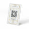 Let's Connect QR Code White & Gold Scannable