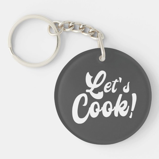 Let's Cook  Key Ring (Front)