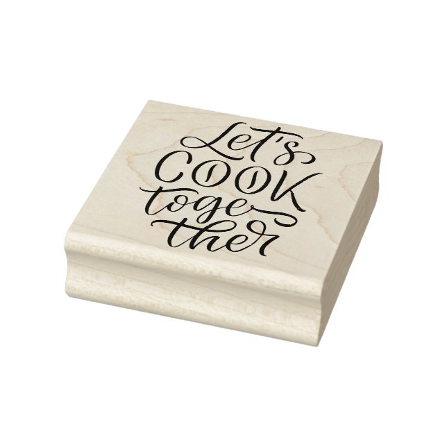 Lets Cook Together  Rubber Stamp (Stamp)