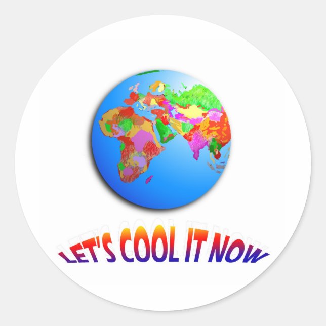 Let's Cool it Now Classic Round Sticker (Front)
