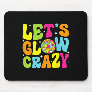 Lets Crazy Retro Birthday Party Glowing 80s 90s Gr Mouse Mat