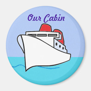 Let's Cruise Cabin Door Marker Magnet
