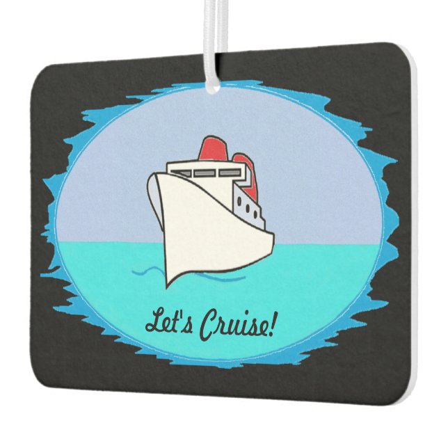 Let's Cruise Car Air Freshener (Left)