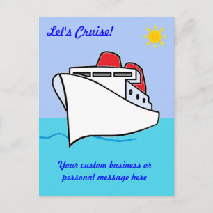 Let's Cruise Custom Postcard