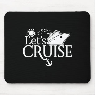 Let's Cruise Men Women Kids Vacation Summer Family Mouse Mat