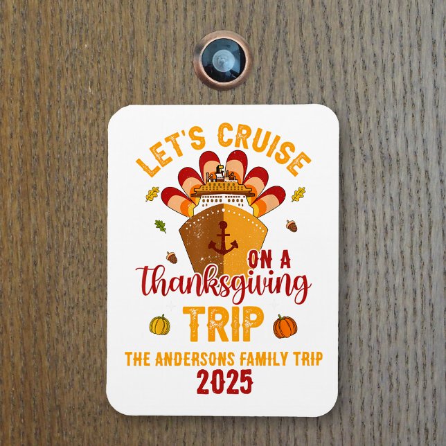 Let's Cruise Thanksgiving Trip Magnet (Creator Uploaded)