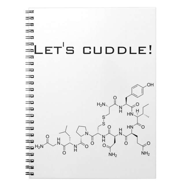 Let's cuddle! Oxytocin Notebook (Front)