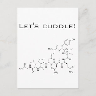Let's cuddle! Oxytocin Postcard