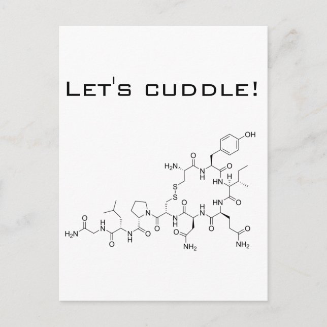 Let's cuddle! Oxytocin Postcard (Front)