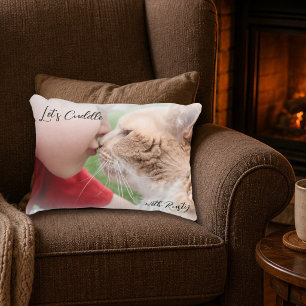 Let's Cuddle Pet Photo Christmas Gift Decorative Cushion