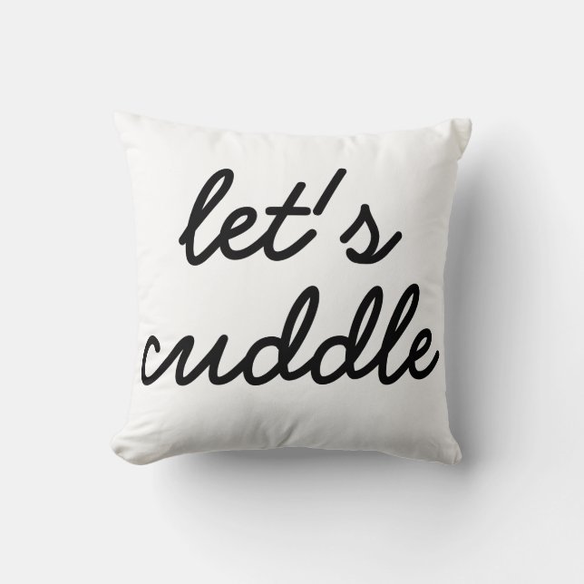 Let's Cuddle Pillow (Front)