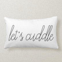 let's cuddle throw pillow
