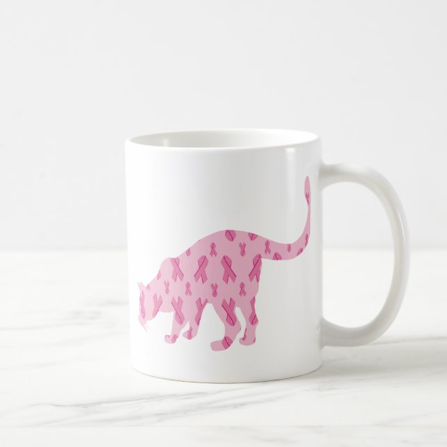 Lets Cure Cancer Cat Coffee Mug (Right)
