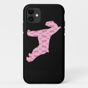 Lets Cure Cancer Ribbon Schnauzer iPhone 11 Case