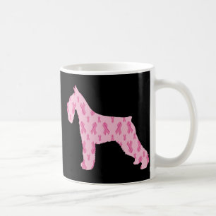 Lets Cure Cancer Ribbon Schnauzer Coffee Mug
