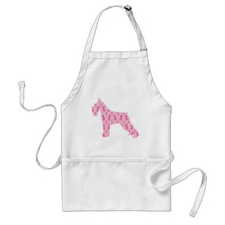 Lets Cure Cancer Ribbon Schnauzer Standard Apron