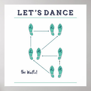 Let's Dance The Waltz Poster