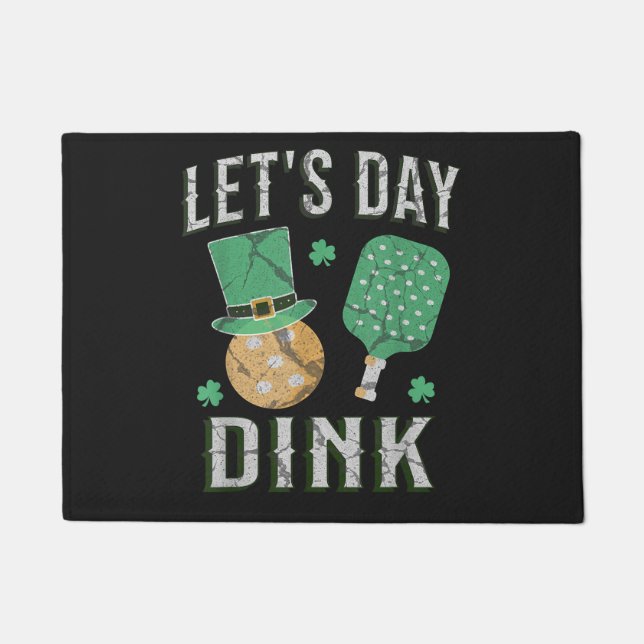 Let's day dink funny pickleball  doormat (Front)