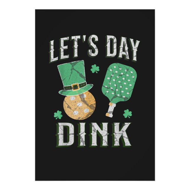 Let's day dink funny pickleball  photo print (Front)