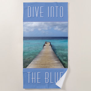 Let's dive into the Blue (customisable) Beach Towel