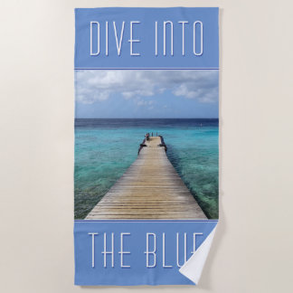 Let's dive into the Blue (customisable) Beach Towel