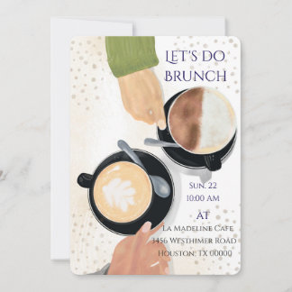 Let's Do Brunch Latte 2 Invitation