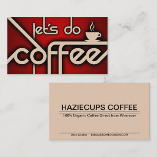 let's do coffee! business card