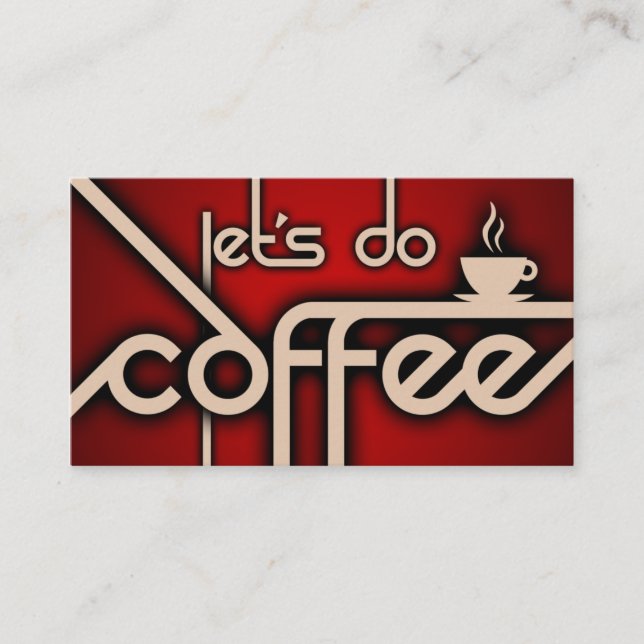 let's do coffee customer loyalty card (Front)