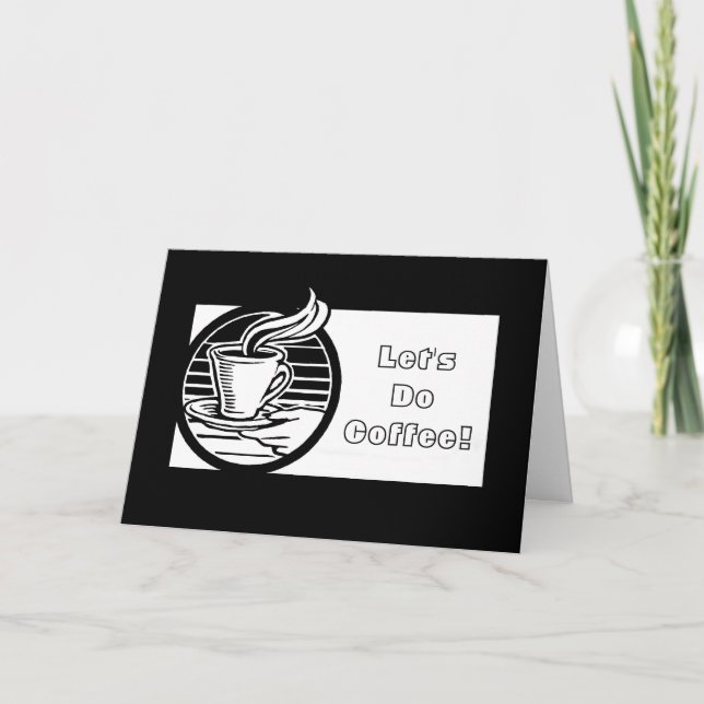 Let's Do Coffee-Customisable Invitation (Front)