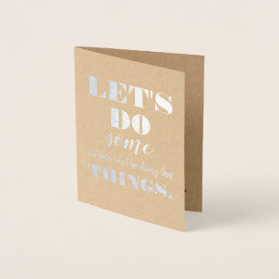 Let's Do - Funny Bridesmaid Proposal Foil Card