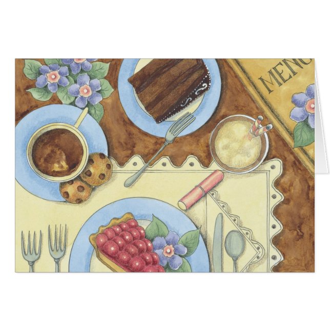 Let's Do Lunch - Note Card (Front Horizontal)