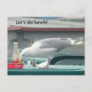 "Let's do lunch!" Postcard