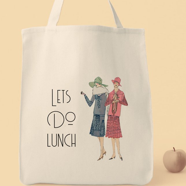 Lets Do Lunch Vintage Ladies Tote Bag (Creator Uploaded)