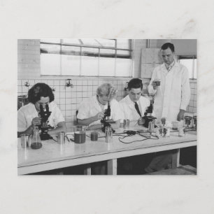 Let's Do Science - Vintage Photo Postcard