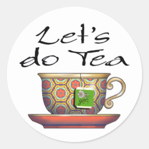 Let's do Tea - 002 Classic Round Sticker