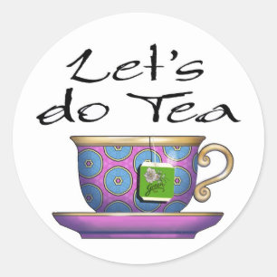 Let's do Tea - 011 Classic Round Sticker