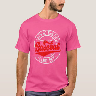 Lets Do This Boys Baseball Game Day Sports Player T-Shirt
