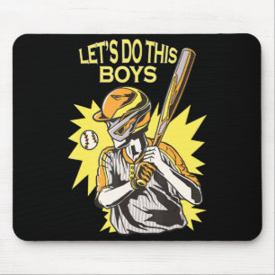 Lets Do This Boys Baseball Sports Player Team Coac Mouse Mat