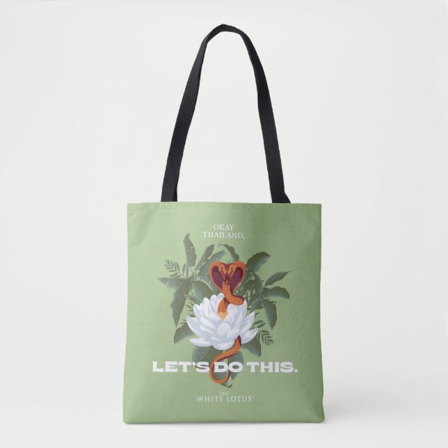 "Let's Do This" Cobra - The White Lotus Tote Bag (Front)