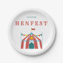 Let's Do This Henfest Party Plate Tent Design