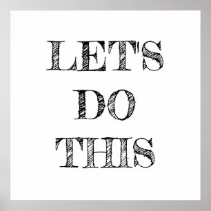 Let's Do This Minimalist Poster