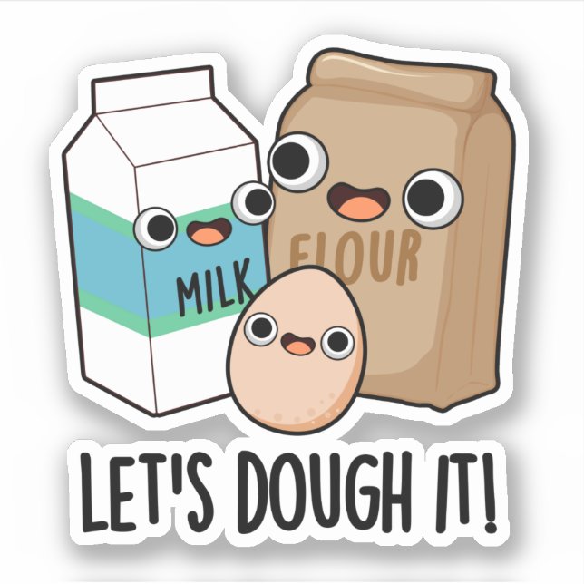 Let's Dough It Funny Baking Pun  (Front)