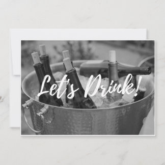 Let's Drink! Adult party invitation