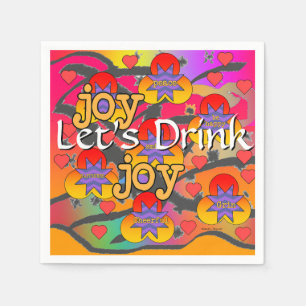 Let's Drink Cocktail  Napkin