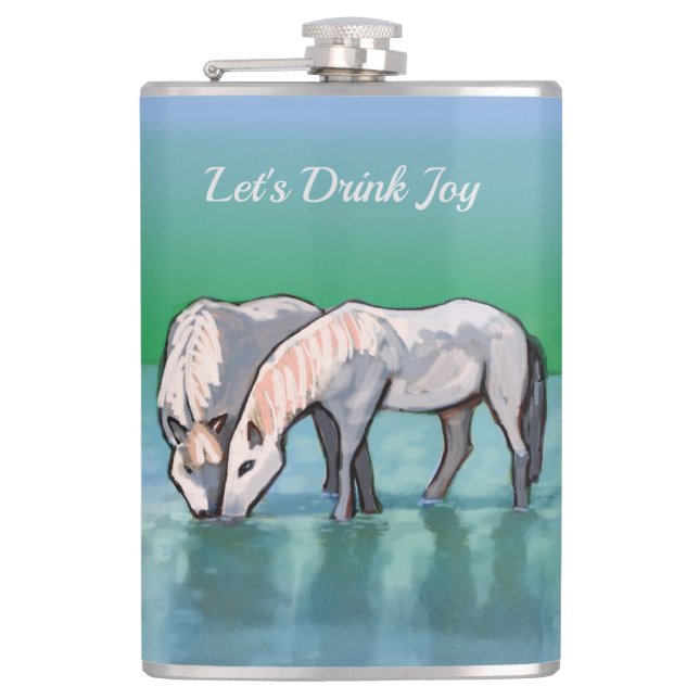 Let's Drink Joy Hip Flask (Front)