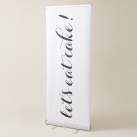 Let's Eat Cake Wedding Party Sign